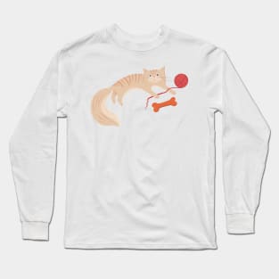 Curious cat Long Sleeve T-Shirt